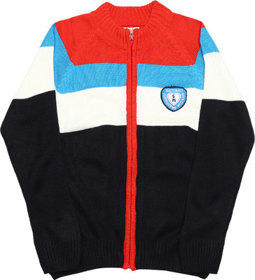 

NautiNati Solid V-neck Casual Boys Multicolor sweater