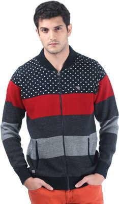 

Consul Striped Turtle Neck Casual Men Blue, Black, Grey Sweater, Red