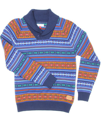 

US Polo Kids Self Design Turtle Neck Casual Boys Multicolor Sweater, Dark blue