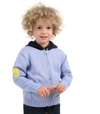 

Cherry Crumble California Solid Round Neck Casual Boys Blue Sweater, Midnight blue grey