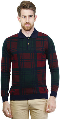 

Kalt Self Design V-neck Casual Men Multicolor Sweater