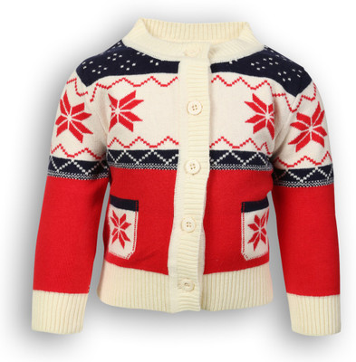 

Lilliput Self Design Round Neck Casual Boys Multicolor Sweater, Beige