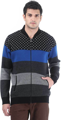 

Consul Striped Turtle Neck Casual Men Blue, Black, Grey Sweater