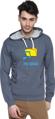 

Campus Sutra Full Sleeve Printed Men Sweatshirt, Blue