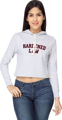 

Campus Sutra Full Sleeve Printed Women Sweatshirt, Grey