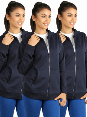 

Campus Sutra Full Sleeve Solid Women Sweatshirt, Blue