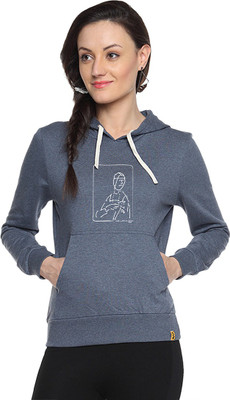 

Campus Sutra Full Sleeve Printed Women Sweatshirt, Denim