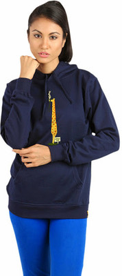 

Campus Sutra Full Sleeve Printed Women Sweatshirt, Blue