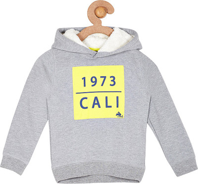 

Cherry Crumble California Full Sleeve Solid Baby Boys Sweatshirt, Grey