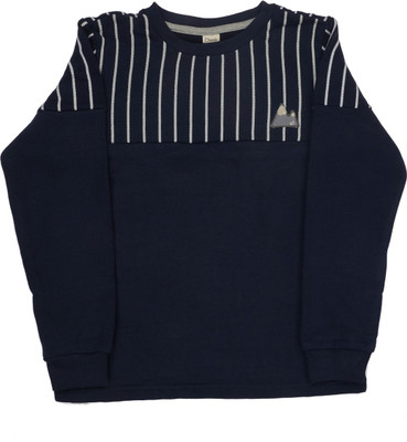 

Indirang Full Sleeve Printed Boys Sweatshirt, Dark blue