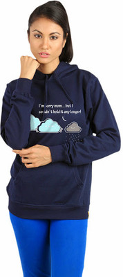 

Campus Sutra Full Sleeve Printed Women Sweatshirt, Blue