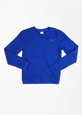 

Puma Full Sleeve Solid Boys Sweatshirt, Nautical blue