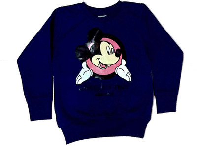 

Cuddlezz Full Sleeve Self Design Girls Sweatshirt, Blue