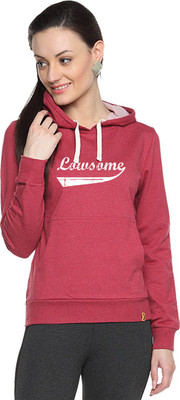 

Campus Sutra Full Sleeve Printed Women Sweatshirt, Maroon