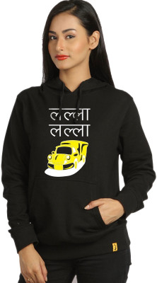 

Campus Sutra Full Sleeve Printed Women Sweatshirt, Black