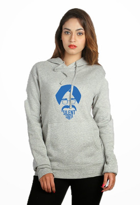 

Campus Sutra Full Sleeve Printed Women Sweatshirt, Grey