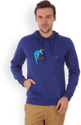 

Campus Sutra Full Sleeve Solid Men Reversible Sweatshirt, Dark blue