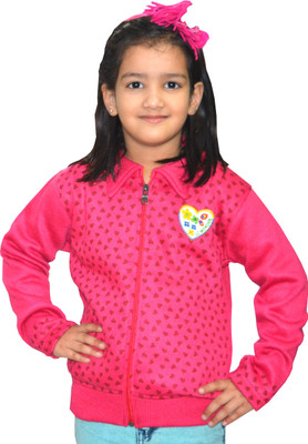 

Shaun Full Sleeve Printed Baby Girls Sweatshirt, Pink
