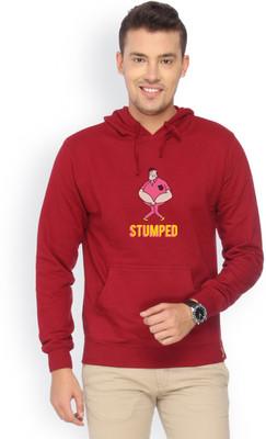 

Campus Sutra Full Sleeve Printed Men Sweatshirt, Maroon