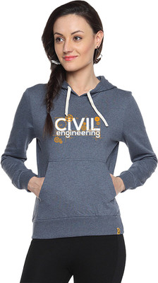 

Campus Sutra Full Sleeve Printed Women Sweatshirt, Denim