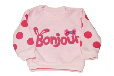 

Kiwi Full Sleeve Printed Baby Girls Sweatshirt, Pink