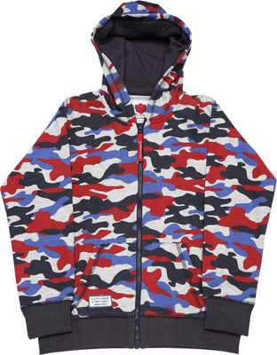 

612 League Full Sleeve Self Design Boys sweatshirt, Multi