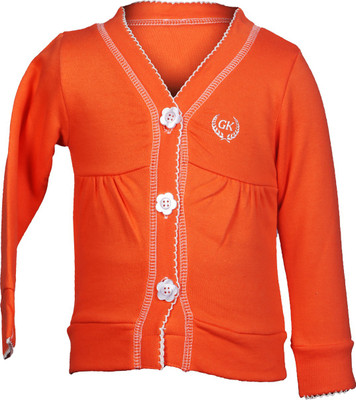 

Gkidz Full Sleeve Solid Boys Sweatshirt, Orange