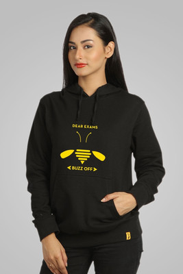 

Campus Sutra Full Sleeve Printed Women Sweatshirt, Black