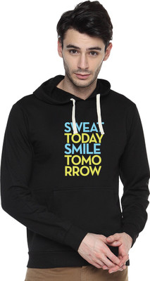 

Campus Sutra Full Sleeve Printed Men Sweatshirt, Black