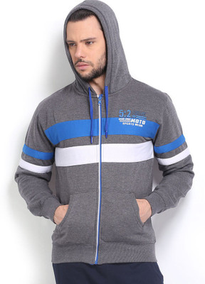 

Sports 52 Wear Full Sleeve Striped Men's Sweatshirt, Melange