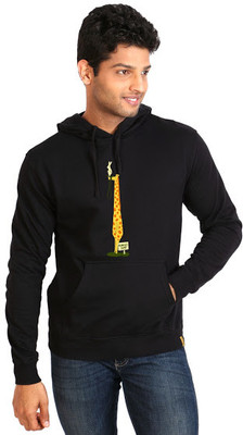 

Campus Sutra Full Sleeve Printed Men Sweatshirt, Black