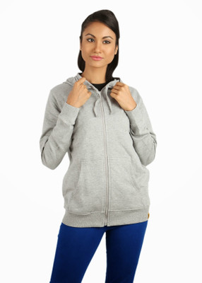 

Campus Sutra Full Sleeve Solid Women Sweatshirt, Grey