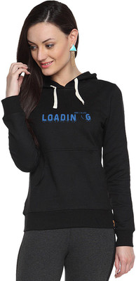 

Campus Sutra Full Sleeve Printed Women Sweatshirt, Black