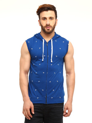 

Gritstones Sleeveless Printed Men's Sweatshirt, Blue17