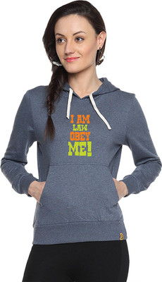 

Campus Sutra Full Sleeve Printed Women Sweatshirt, Denim