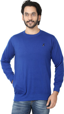 

Kraasa Full Sleeve Self Design Men's Sweatshirt, Blue