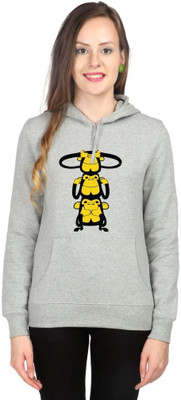 

Campus Sutra Full Sleeve Printed Women Sweatshirt, Grey