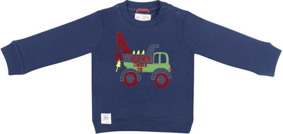

Wow Mom Full Sleeve Printed Boys Sweatshirt, Navy
