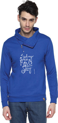 

Campus Sutra Full Sleeve Printed Men Sweatshirt, Royal blue