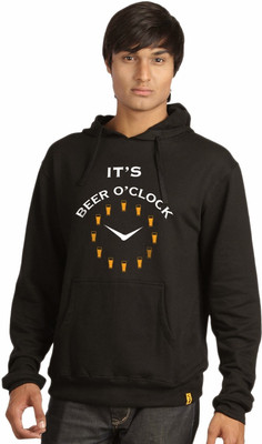 

Campus Sutra Full Sleeve Printed Men Sweatshirt, Black