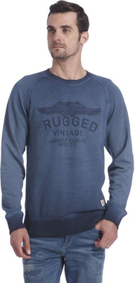 

Jack & Jones Full Sleeve Printed Men's Sweatshirt, Total eclipse
