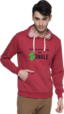

Campus Sutra Full Sleeve Printed Men Sweatshirt, Maroon