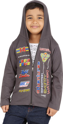 

Meril Full Sleeve Printed Boys Sweatshirt, Grey