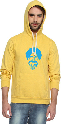 

Campus Sutra Full Sleeve Printed Men Reversible Sweatshirt, Yellow