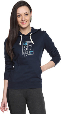 

Campus Sutra Full Sleeve Printed Women Sweatshirt, Navy blue