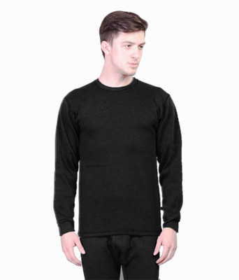 

Clo Clu Solid Men's Round Neck Black T-Shirt