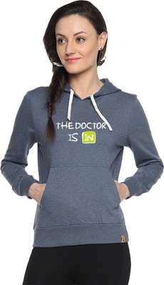 

Campus Sutra Full Sleeve Printed Women Sweatshirt, Denim