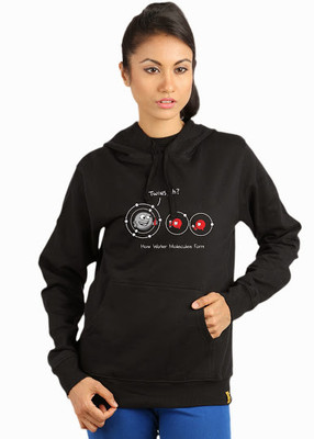 

Campus Sutra Full Sleeve Solid Women Sweatshirt, Black