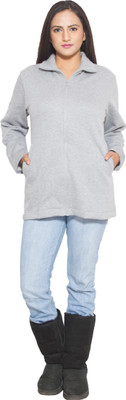 

Finesse Full Sleeve Solid Women's Sweatshirt, Grey melange