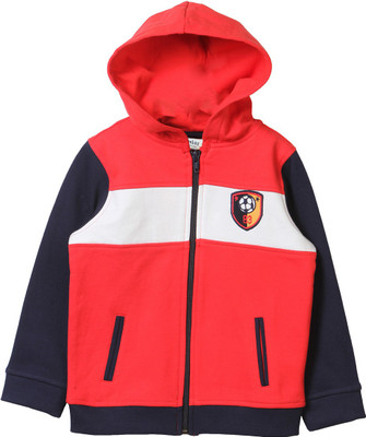

Beebay Full Sleeve Self Design Boys Sweatshirt, Red